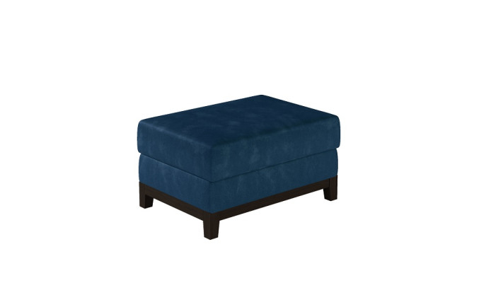 Diseño taburete otomano reposapiés otomano asiento chaise acolchado pufa azul