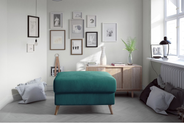 Taburete Pouf Sofá Tapizado Taburete de acompañamiento Reposapiés Otomana Taburete de muebles Rosa