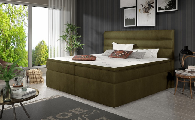 Habitación de lujo cama acolchada decoración diseño camas dobles de hotel de lujo