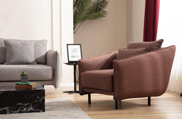 Sofá de tres plazas Muebles de sofá Mobiliario Sofás Tapizados gris Nuevo