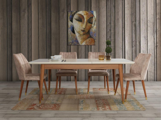 Mesa de comedor Comedor Estilo Diseño moderno Mesa Madera Muebles Lujo Mesas