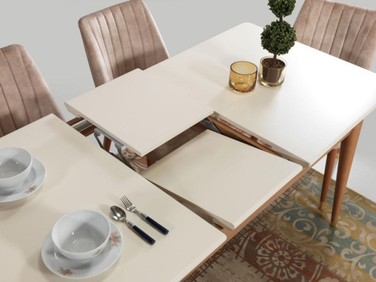 Mesa de comedor Comedor Estilo Diseño moderno Mesa Madera Muebles Lujo Mesas