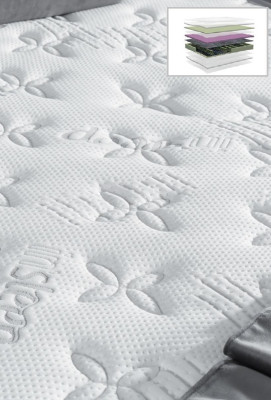 Juego de dormitorio gris de metal cama diseño boxspring 2 mesitas de noche nuevas 3 piezas.