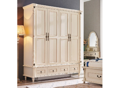 Armario de estilo barroco de madera para muebles clásicos de dormitorio.