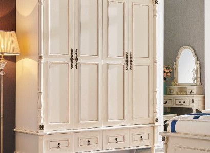 Armario de estilo barroco de madera para muebles clásicos de dormitorio.