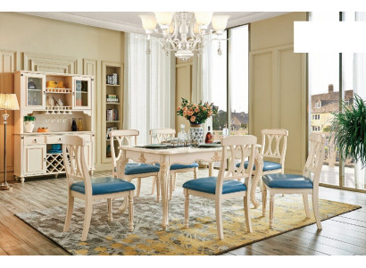Comedor mesa de comedor 6 sillas conjunto de comedor de madera grupo de cocina aparador muebles nuevo 7 piezas.