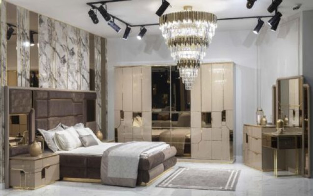 Armario con espejo de lujo Armario Dormitorio Armarios Muebles