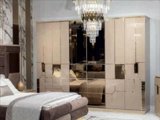 Armario con espejo de lujo Armario Dormitorio Armarios Muebles