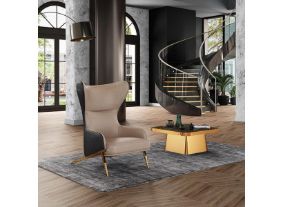 Sillón 74 x 90 cm Sofá Acolchado Diseñador Cuero 1 Plaza Acolchado Asiento