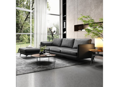 Sofá de cuero Sofá conjunto de sala de estar Sofá de diseño moderno Sofás Sofá de 3 plazas
