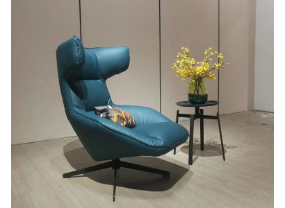 Muebles de diseño de lujo Sillón de diseño moderno 75 x 101cm Cuero Sala de estar