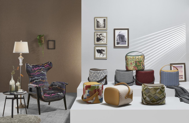 Sillón moderno sillón tapizado relax orejas sofá diván diseñador club