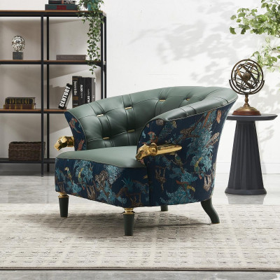 Sofá de tela de una sola plaza estilo de diseñador Muebles modernos de sala de estar