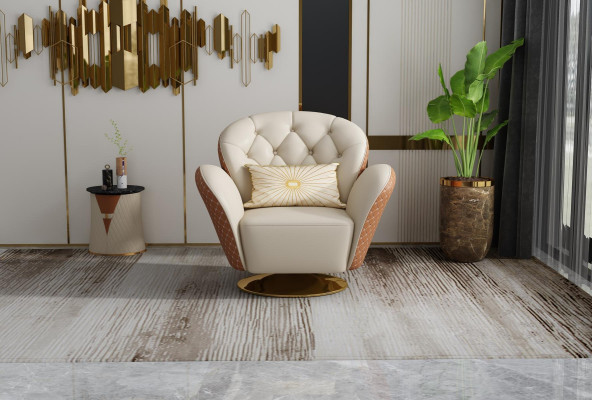 Salón de lujo, club de televisión, asiento tapizado, sillón, sofá de diseño de cuero para relajarse.