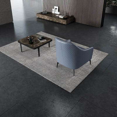 Sillón de diseño moderno de cuero para sala de estar Lounge Muebles de diseño de lujo