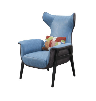 Sillón diseño golpear relajarse club lounge asiento individual tapizado tela textil.