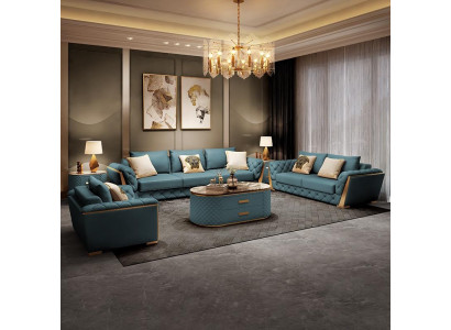 Sofá moderno de 3 plazas, conjunto de salón, sofás de diseñador, cojines nuevos.