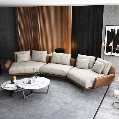 Sofá esquinero en forma de U, tela, sofá de salón, conjunto de muebles, diseño moderno, sofá trapecio nuevo.