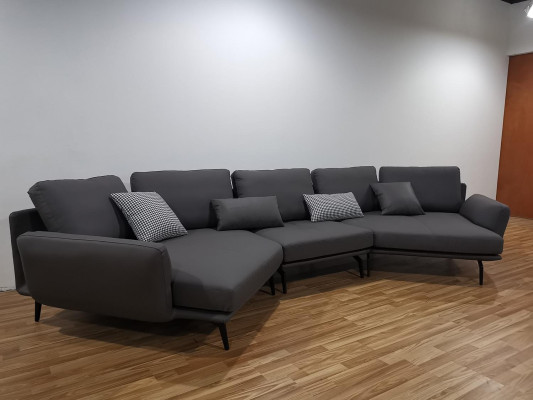 Sofá en forma de L en la sala de estar Sofá Sofá Sofás Conjunto Sofá de cuero Sofás
