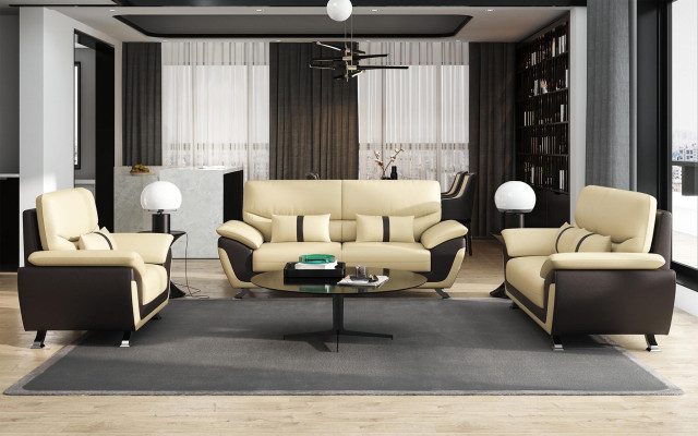 Sofá conjunto de muebles tapizados para sala de estar 3+2+1 plazas sofá moderno