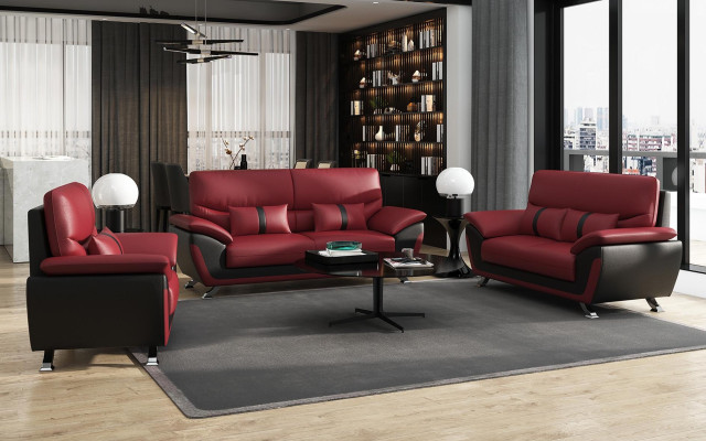 Sofá conjunto de muebles tapizados para sala de estar 3+2+1 plazas sofá moderno