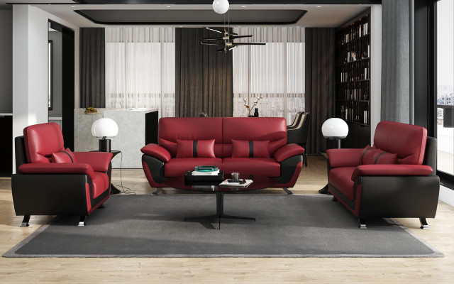 Sofá conjunto de muebles tapizados para sala de estar 3+2+1 plazas sofá moderno