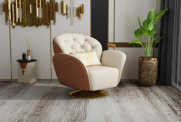 Sofá esquinero exclusivo para el salón, mueble lujoso de lujo en el salón.