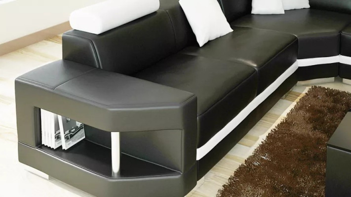 Conjunto modular de esquina, sofá esquinero, sofá modular, sofá de dos piezas, nuevo, moderno.