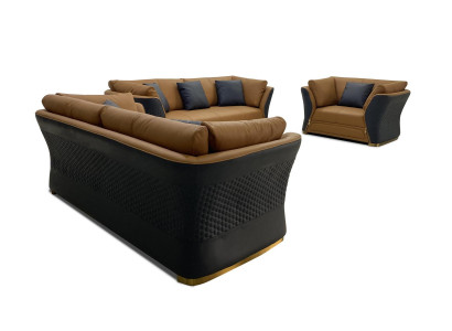 Conjunto de sofá de 3 plazas y 1 sillón diseño sofá tapizado sofá sofá moderno.