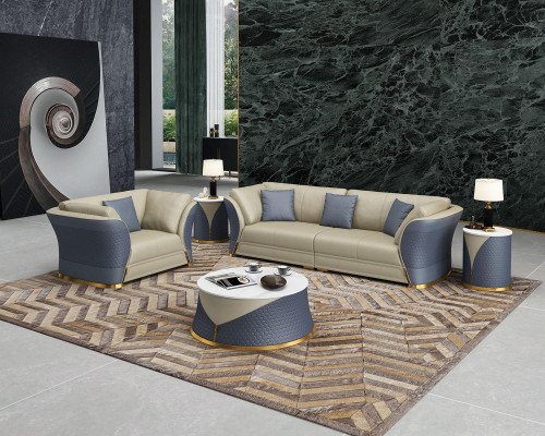 Conjunto de sofá de 4 plazas + 1 asiento Sofá conjunto de tapizado Muebles de diseño italiano Sofá