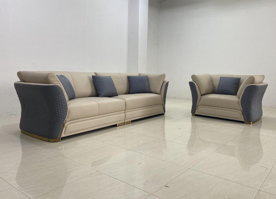 Conjunto de sofá de 4 plazas + 1 asiento Sofá conjunto de tapizado Muebles de diseño italiano Sofá