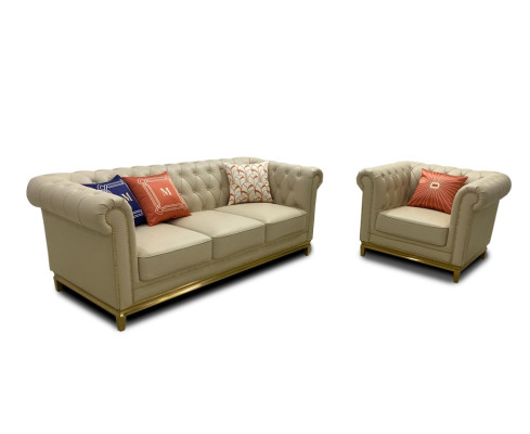 Clásico conjunto de sofás de 3+2+1 plazas Chesterfield de lujo, muebles tapizados, sofás nuevos.