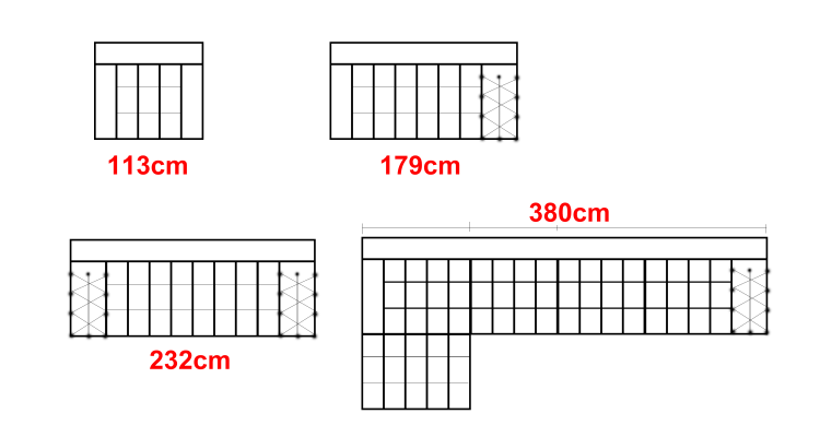 Lujo sofás modernos salón conjunto 3-2-1 asientos sofás tapizados Chesterfield cuero nuevo
