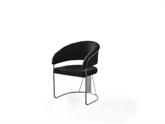 Silla moderna Sillón 1x Comedor Salón de televisión Silla tapizada Nueva Textil