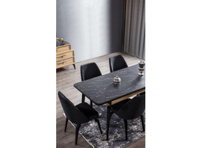 Silla Silla de comedor Sillas modernas de madera Diseño de comedor Elegante metal Nuevo