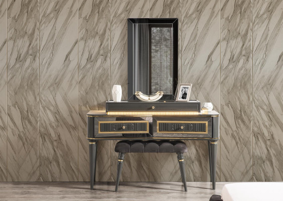 Tocador consola dormitorio muebles cómoda consolas diseño taburete conjunto