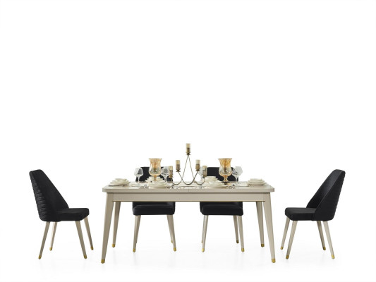 Mesa de comedor Mesa Sala de estar Mesas de madera Diseño blanco Mesa de conferencia Nueva