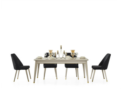 Mesa de comedor Mesa Sala de estar Mesas de madera Diseño blanco Mesa de conferencia Nueva
