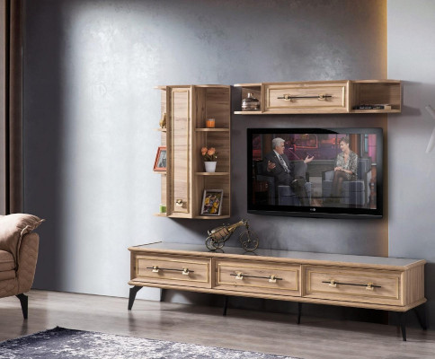 Cómoda Aparador mesa de televisión Soporte de televisión Mueble de pared Cómodas Madera Diseño Moderno