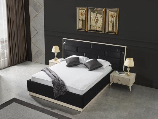 Lujo cama doble camas dormitorio muebles diseño loft hotel instalación