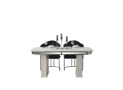 Mesa de comedor beige diseño lujosas mesas de diseño muebles extensibles comedor muebles