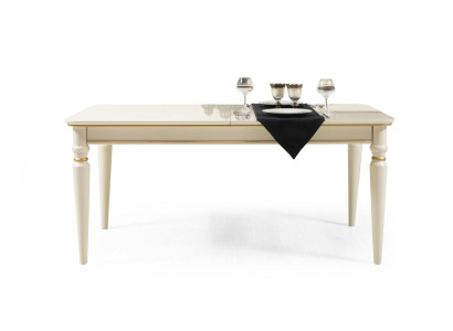 Mesa de comedor Mesa Comedor Mesas Lujo Madera Blanco Diseño Moderno Muebles Italianos