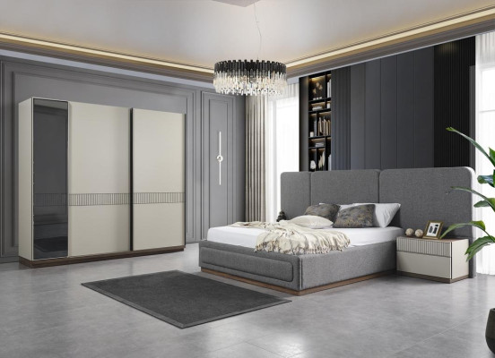 Armario Armario de lujo de madera Diseño de muebles Blanco para dormitorio