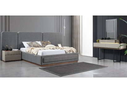 Cama 2x Mesitas de noche Tocador Muebles de diseño de lujo Conjunto de 4 piezas para cama