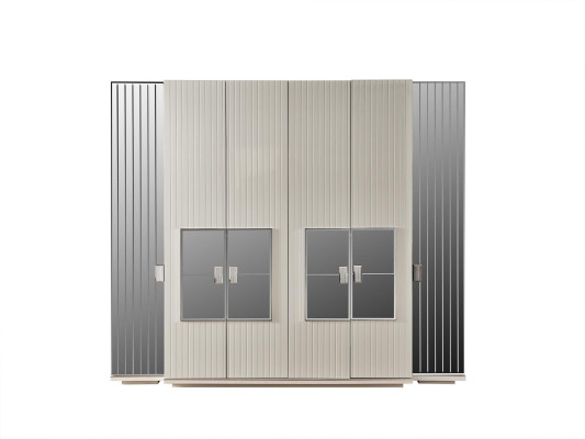 Armario Armario de lujo de madera Diseño Muebles Dormitorio Blanco Nuevo