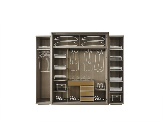 Armarios dormitorio Armario de lujo Armario de madera Muebles modernos