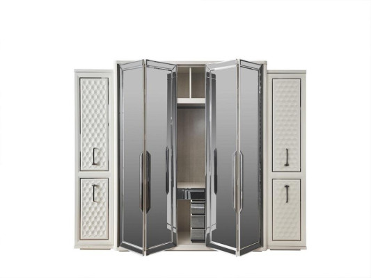 Armario armario de lujo de madera armarios muebles de diseño dormitorio blanco nuevo