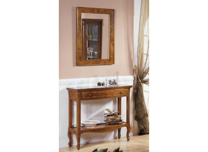 Muebles italianos conjunto de 2 piezas Estilo de muebles Elisa Aparador Espejo Consola de madera