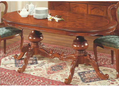 Mesa Mesa oval Muebles italianos Mesa de comedor Mesas de comedor de madera Mesas marrones Nuevas