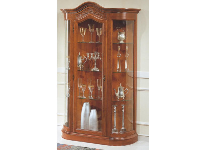 Mueble de aparador Vitrina de vidrio Armario de madera Gabinetes Muebles italianos Vitrina Vitrinas